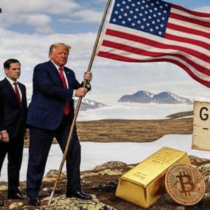 Gold Breaks Records, Bitcoin Nosedives After Trump’s Renewed Greenland Annexation Push
