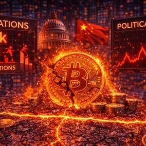 Bitcoin Breaks Below $87K As Political Risk Spikes – Liquidations Reveal The Real Driver
