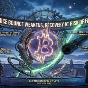 Bitcoin Price Bounce Weakens, Recovery at Risk of Fading Again