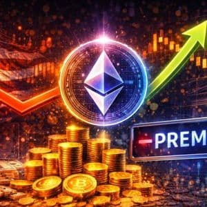 Ethereum Price Divergence Signals Weak US Buying Pressure: Coinbase Premium Stays Negative
