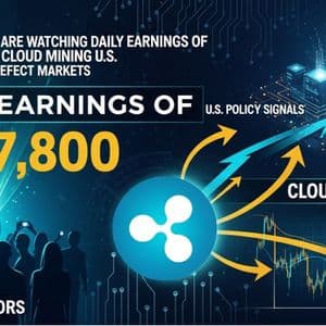 Daily Earnings of $7,800 in the XRP Investors Are Watching Daily Earnings of $7,800 in the Cloud Mining as U.S. Policy Signals Deflect Markets Market Direction.