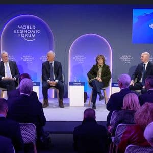 Coinbase CEO Brian Armstrong spars with France’s Central Bank chief at Davos over yield and ‘bitcoin standard’