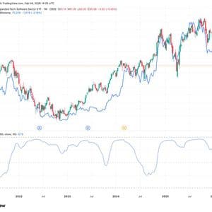 Bitcoin's correlation with troubled software stock sector is growing