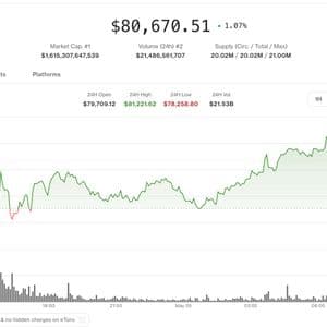 Bitcoin tops $80,000 as altcoins rally and risk appetite returns
