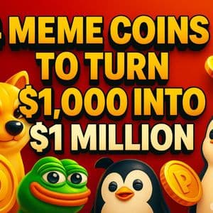 4 Meme Coins to Turn $1,000 into $1 Million