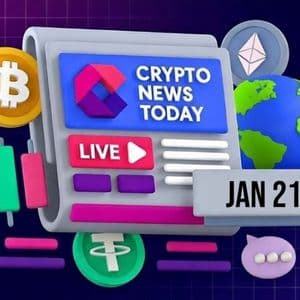 [LIVE] Crypto News Today: Latest Updates for Jan. 21, 2026 – BTC Falls 4%, ETH Slides 7% Under $3,000 on Trump Tariff Threats