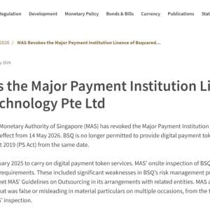 Singapore Pulls Bsquared Crypto License, Tether Acquires SoftBank's XXI Stake