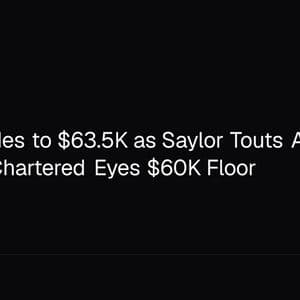 Bitcoin Slides to $63.5K as Saylor Touts AI Rotation, Standard Chartered Eyes $60K Floor