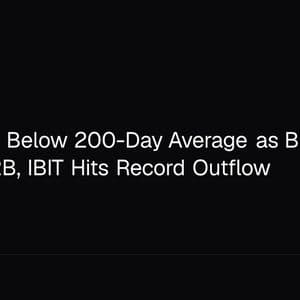 Gold Drops Below 200-Day Average as Bitcoin ETFs Bleed $1.72B, IBIT Hits Record Outflow