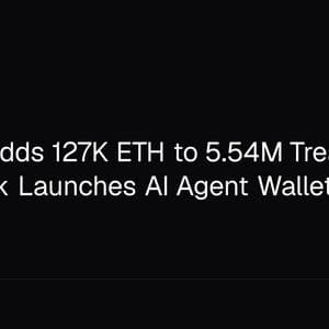 Bitmine Adds 127K ETH to 5.54M Treasury, MetaMask Launches AI Agent Wallet