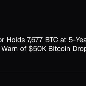 El Salvador Holds 7,677 BTC at 5-Year Mark as Charts Warn of $50K Bitcoin Drop