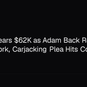 Bitcoin Nears $62K as Adam Back Rejects BIP-110 Fork, Carjacking Plea Hits Court