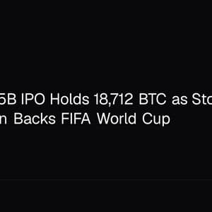 SpaceX $75B IPO Holds 18,712 BTC as Stocks Slide 1.6%, Kraken Backs FIFA World Cup