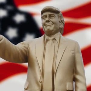 $92,000 balance stalls installation of golden Trump statue