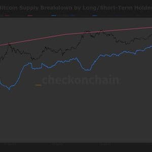 Bitcoin's long-term holder supply approaches record high, breaking multi-year downtrend