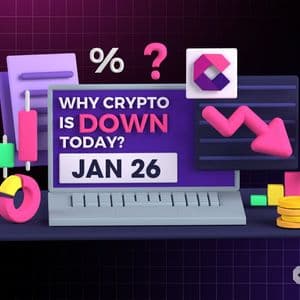 Why Is Crypto Down Today? – January 26, 2026
