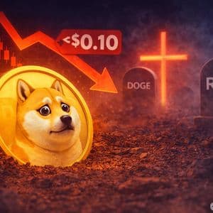 Dogecoin Price Prediction: Death Cross Confirmed as DOGE Sinks Below $0.10 – Is DOGE Going to $0?